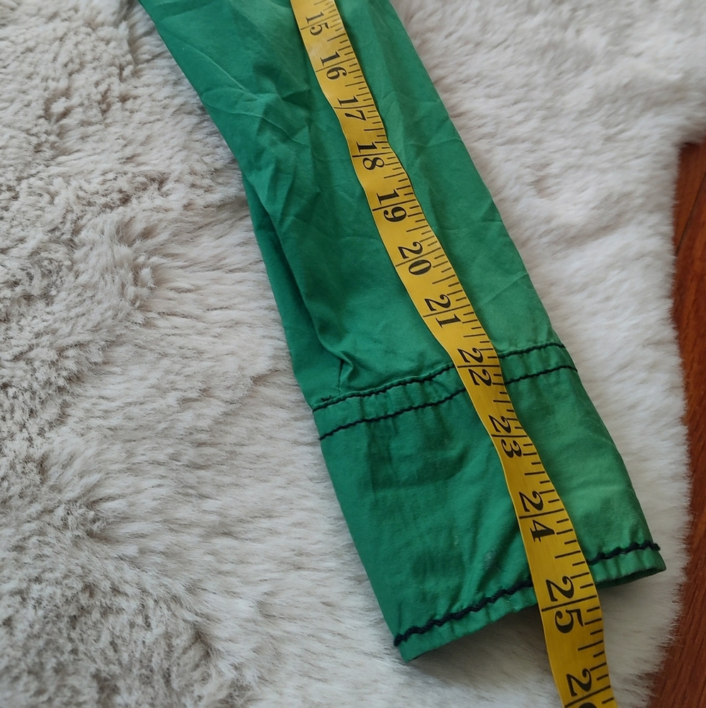 Green rhinestone sequenced roar button down - Picture 4 of 14